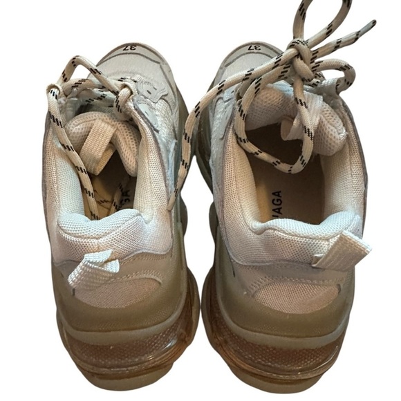 Balenciaga Chunky White Sneakers with Black Accents size 7(37) - Picture 7 of 11